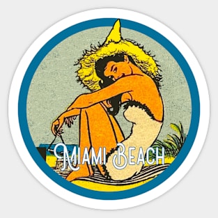 Miami Beach Vintage Decal Sticker